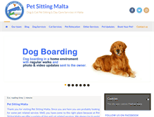 Tablet Screenshot of petsittingmalta.com